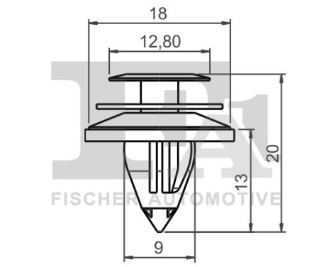 Clip, decorative/protective strip