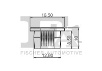 Clip, decorative/protective strip