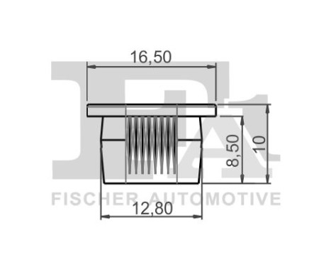 Clip, decorative/protective strip