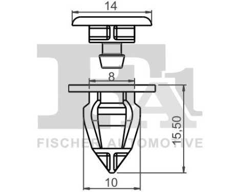 Clip, decorative/protective strip