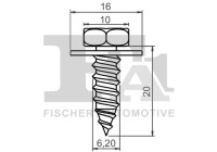 Clip, decorative/protective strip