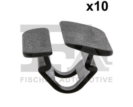 Clip, decorative/protective strip