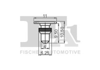 Clip, decorative/protective strip