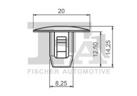 Clip, decorative/protective strip