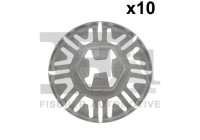 Clip, decorative/protective strip