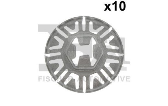 Clip, decorative/protective strip