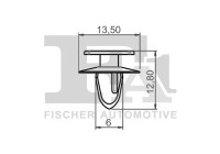 Clip, decorative/protective strip