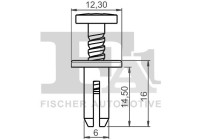 Clip, decorative/protective strip