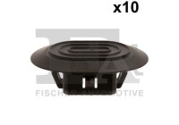 Clip, decorative/protective strip