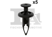 Clip, decorative/protective strip