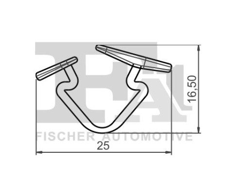 Clip, decorative/protective strip