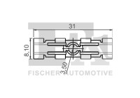 Clip, decorative/protective strip