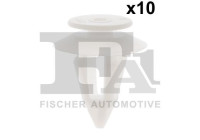 Clip, decorative/protective strip