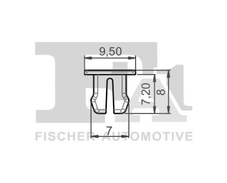 Clip, decorative/protective strip