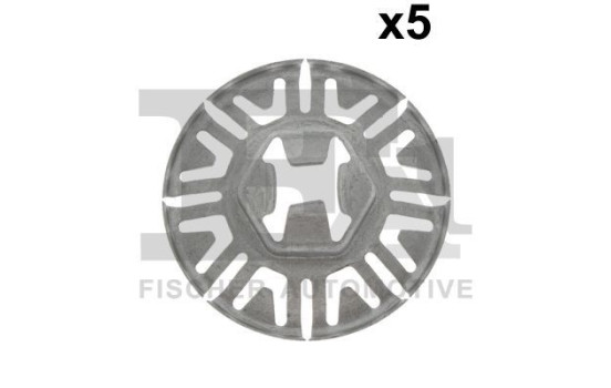 Clip, decorative/protective strip