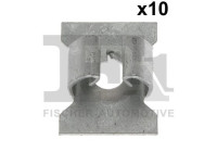 Clip, decorative/protective strip