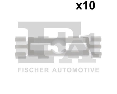 Clip, decorative/protective strip