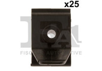 Clip, decorative/protective strip