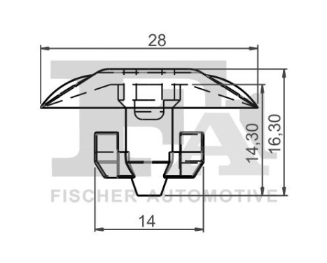 Clip, decorative/protective strip