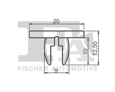 Clip, decorative/protective strip