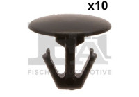 Clip, decorative/protective strip