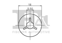 Clip, decorative/protective strip