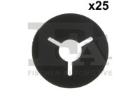 Clip, decorative/protective strip