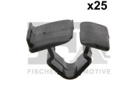 Clip, decorative/protective strip