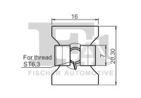 Clip, decorative/protective strip