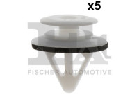 Clip, decorative/protective strip