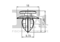 Clip, decorative/protective strip