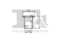 Clip, decorative/protective strip