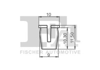 Clip, decorative/protective strip