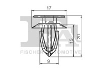 Clip, decorative/protective strip