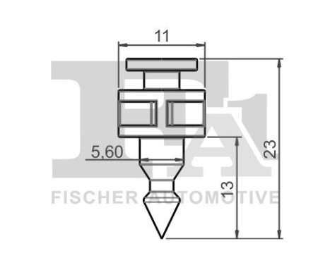 Clip, decorative/protective strip