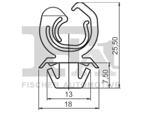 Clip, decorative/protective strip