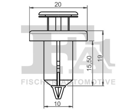 Clip, decorative/protective strip