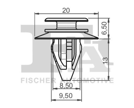 Clip, decorative/protective strip
