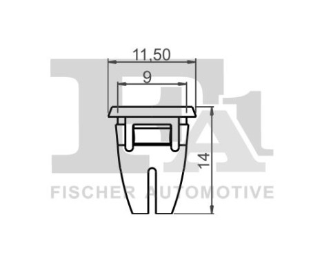 Clip, decorative/protective strip