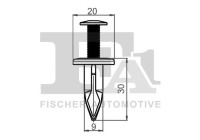 Clip, decorative/protective strip