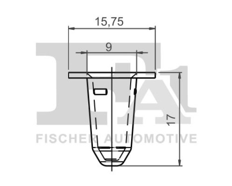 Clip, decorative/protective strip