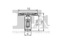 Clip, decorative/protective strip