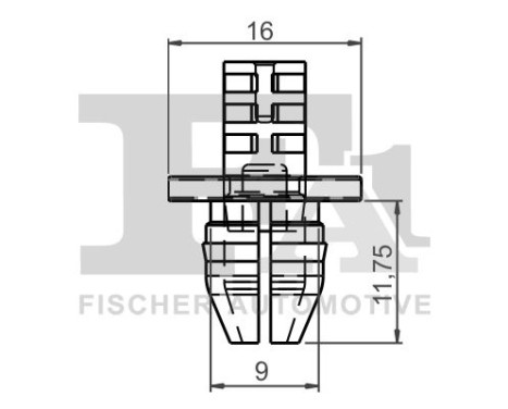 Clip, decorative/protective strip
