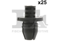 Clip, decorative/protective strip