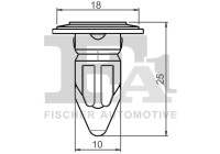 Clip, decorative/protective strip