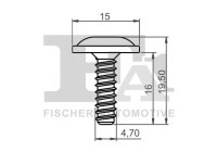 Clip, decorative/protective strip