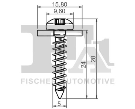 Clip, decorative/protective strip