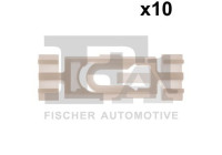 Clip, decorative/protective strip