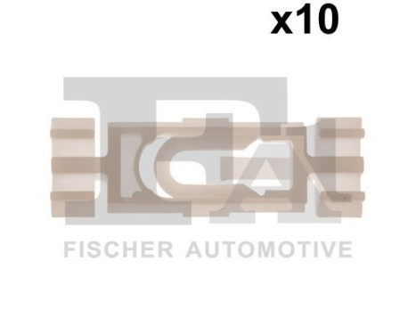 Clip, decorative/protective strip