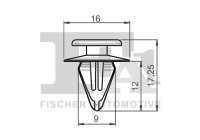 Clip, decorative/protective strip